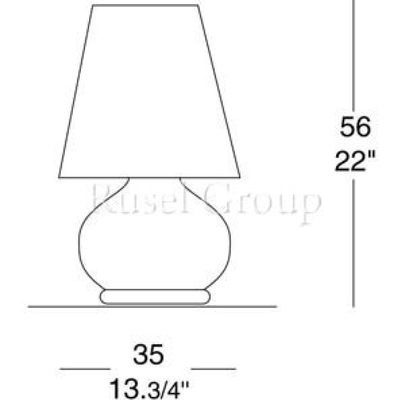 Настольная лампа Leucos PARALUME M (MURANO DUE)