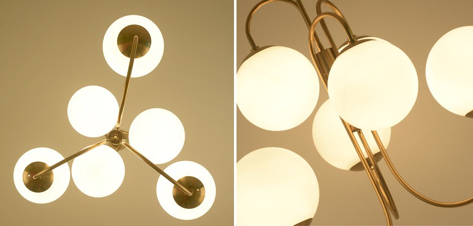 Люстра Gooseneck Pelle Chandelier By Imperiumloft