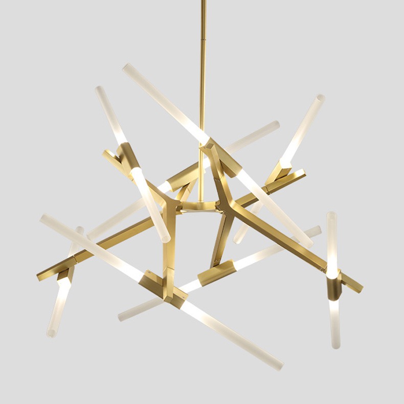 Подвесная люстра ANDES 12 Латунь by ImperiumLoft