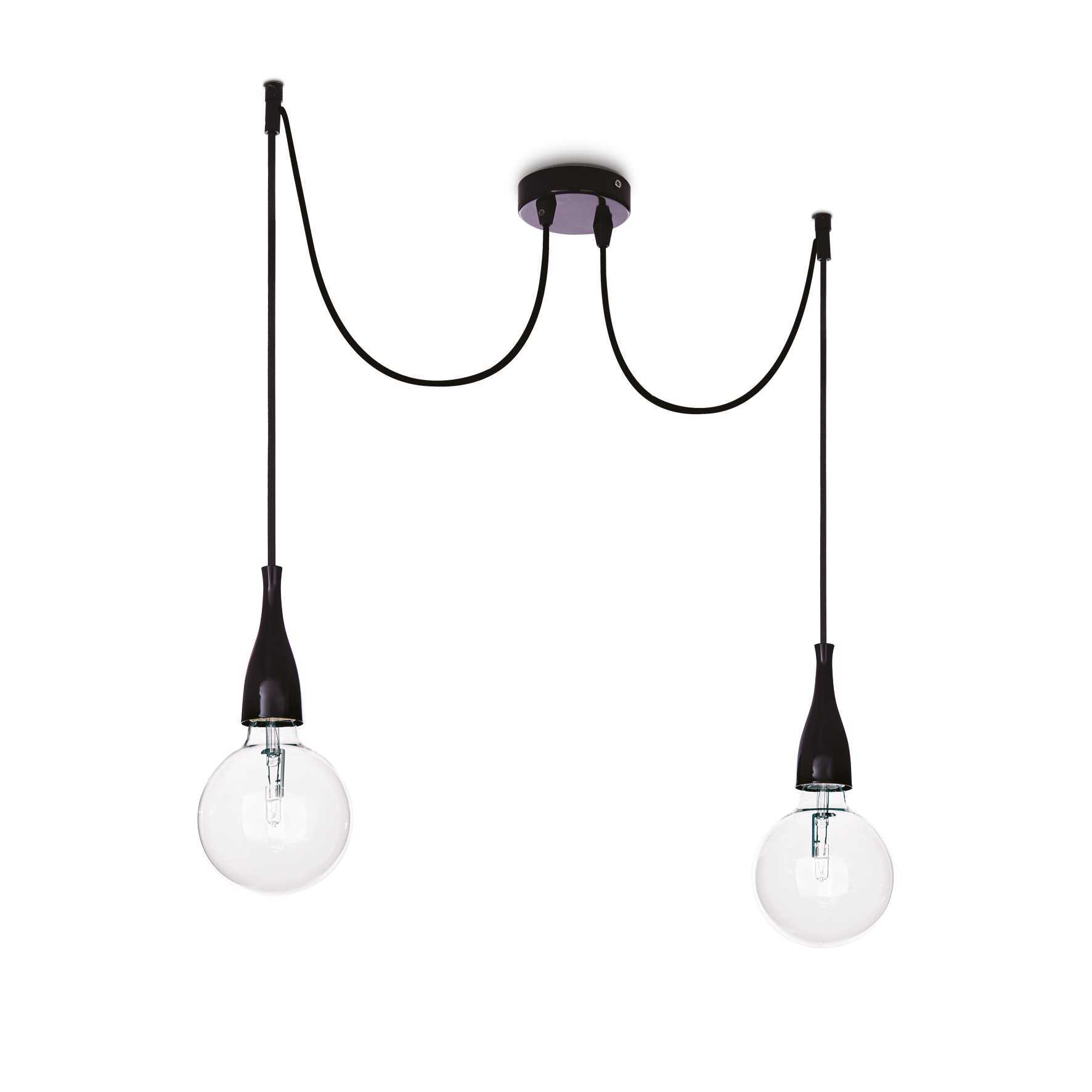 Потолочный светильник Ideal Lux MINIMAL SP2 NERO OPACO 112671
