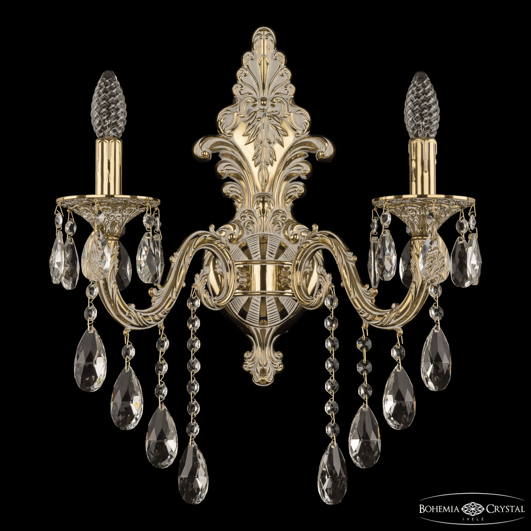 Бра бронзовые с хрусталём 7101B15/2/210 B GW