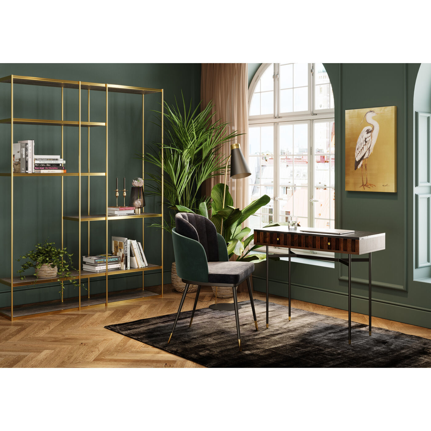 Стул с подлокотниками Hoja 85585 Kare