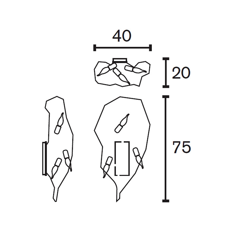 Настенный светильник Brand Van Egmond Delphinium 75
