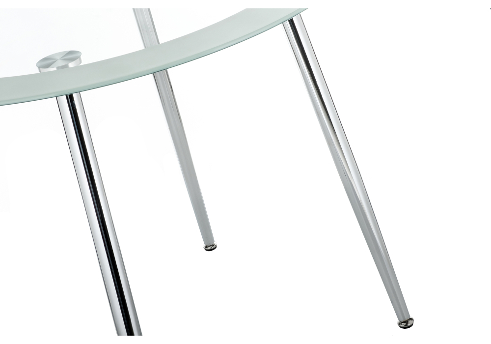 Стол стеклянный Woodville Vasko белый 11316