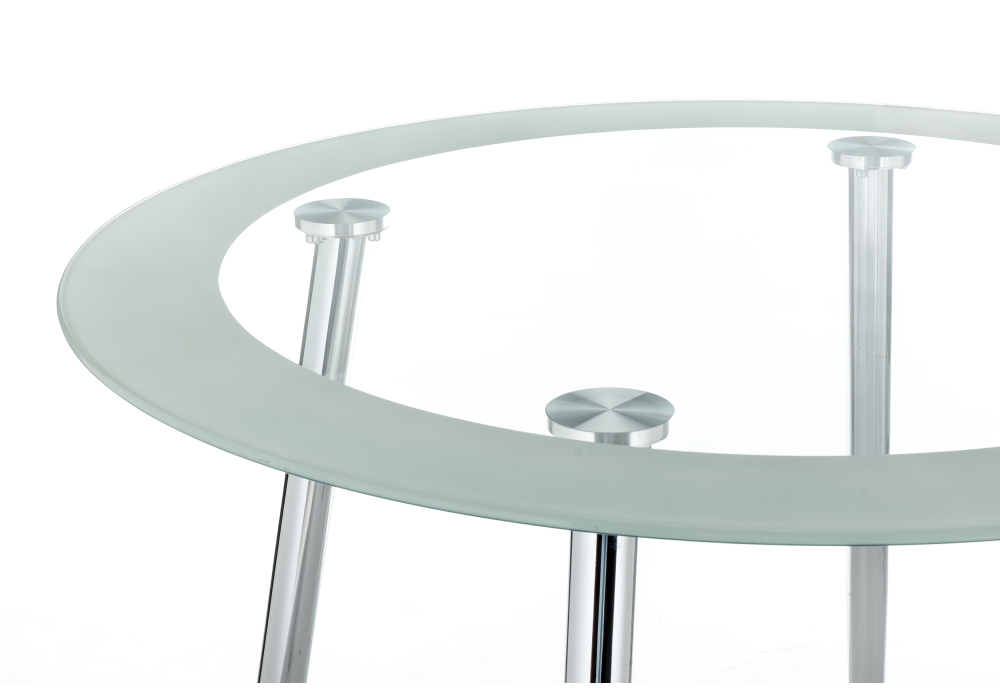 Стол стеклянный Woodville Vasko белый 11316