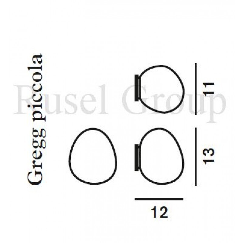 Настенный светильник Foscarini Gregg piccola parete
