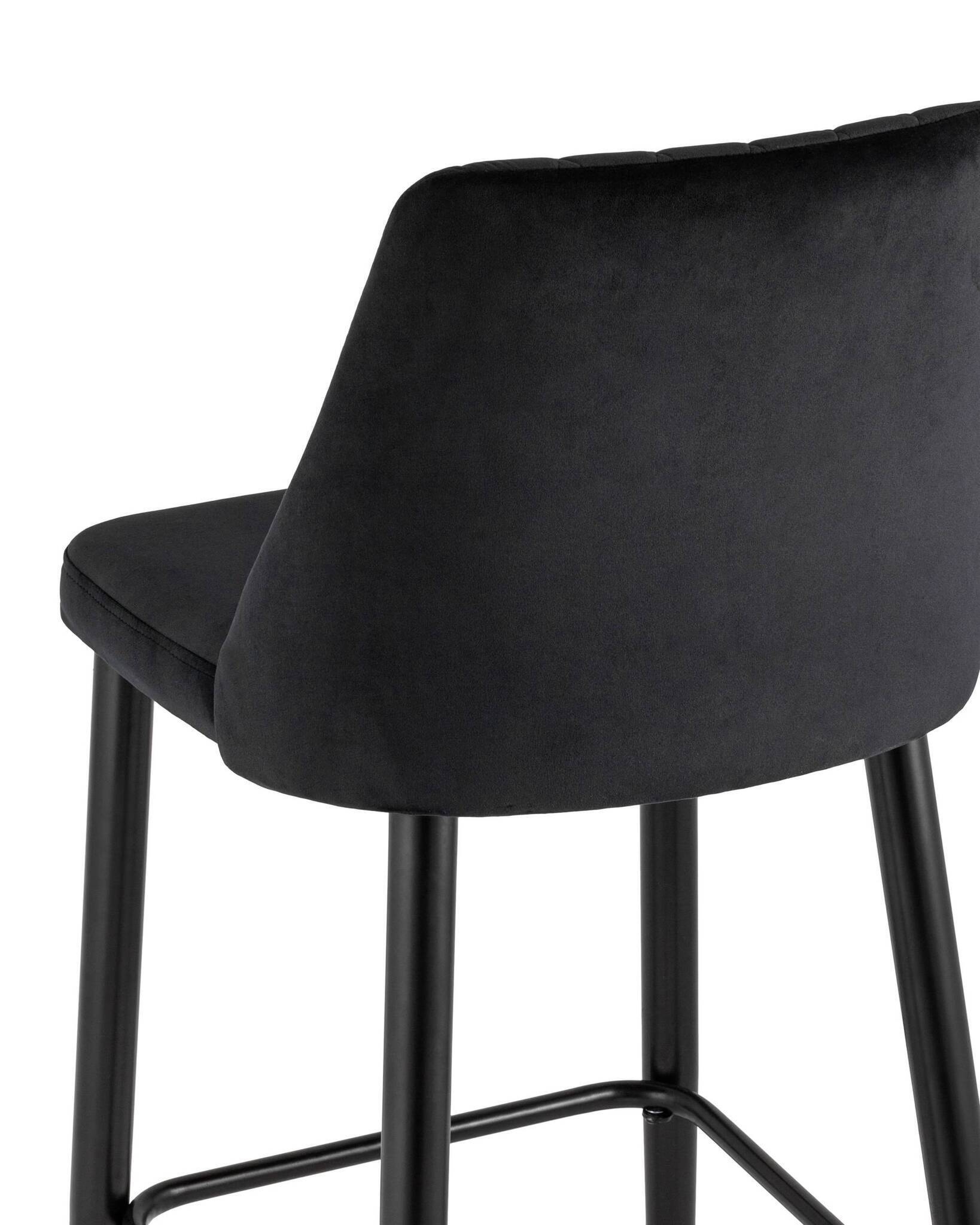 Стул барный Диего велюр черный Stool Group