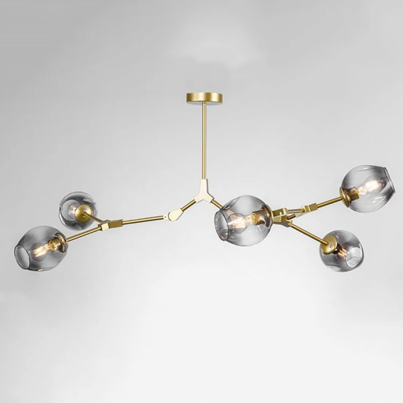 Люстра Адель Branching Bubble Chandelier L5 Brass Tinted by ImperiumLoft