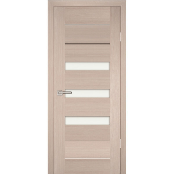 Межкомнатная дверь Graf PS-18 белый сатинат Капучино Мелинга (1900 х 600)