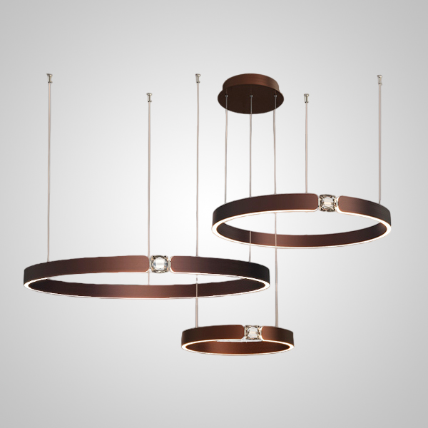 Подвесная люстра SELLIF B RING COMBO D40+60+80 Brown by ImperiumLoft