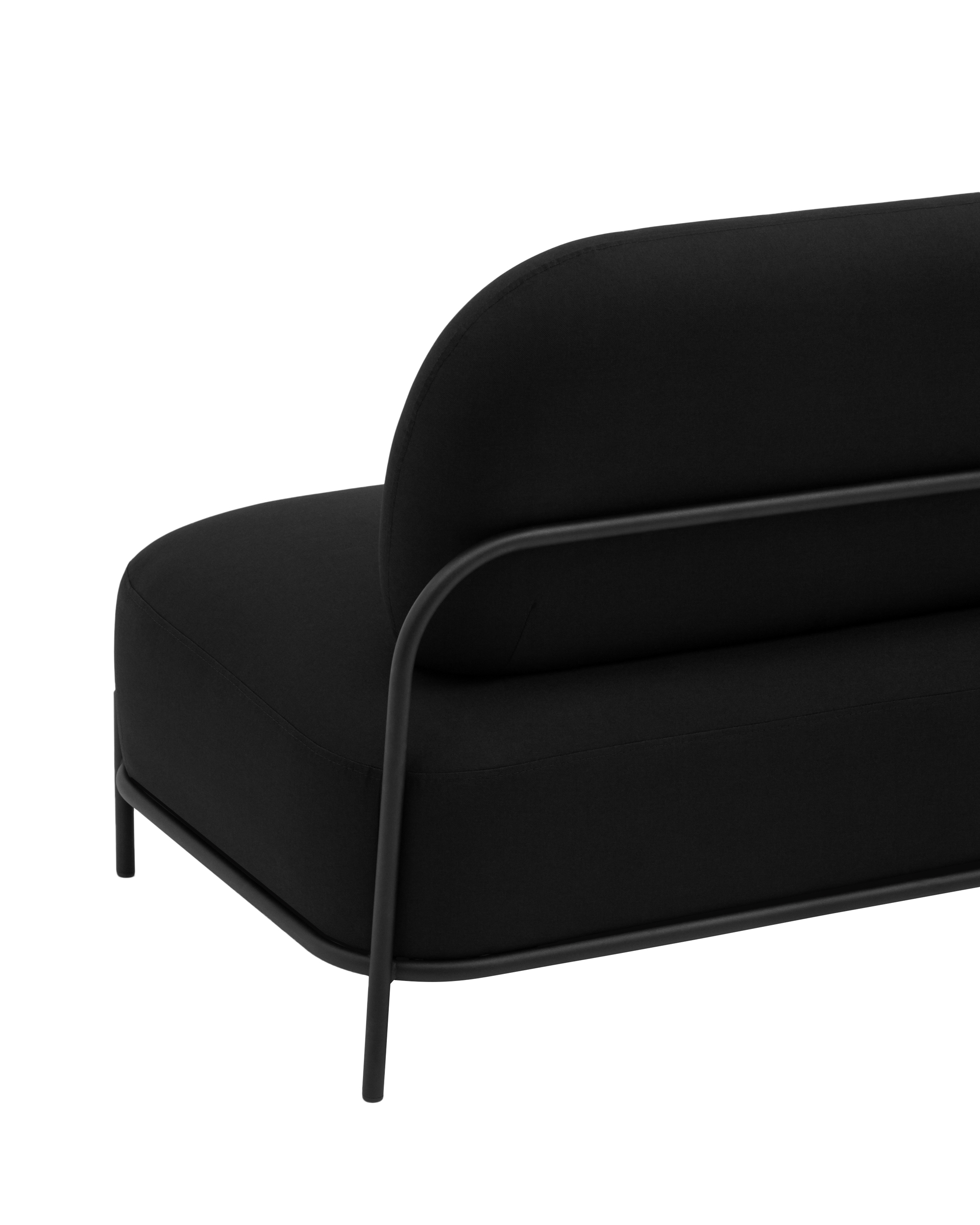 Диван Стоун рогожка черный Stool Group