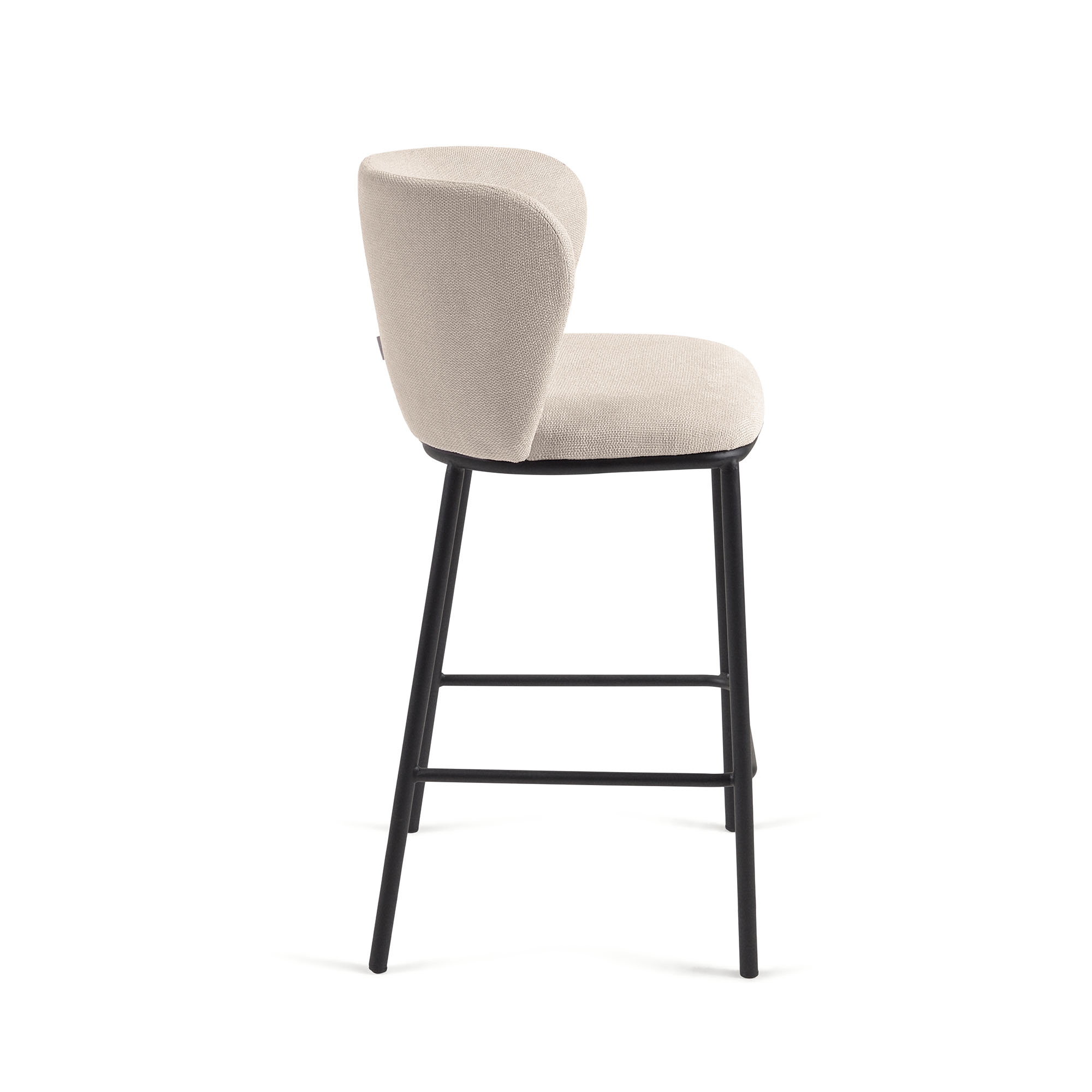 Ciselia Полубарный стул из бежевой синели 65 см La Forma (ex Julia Grup)