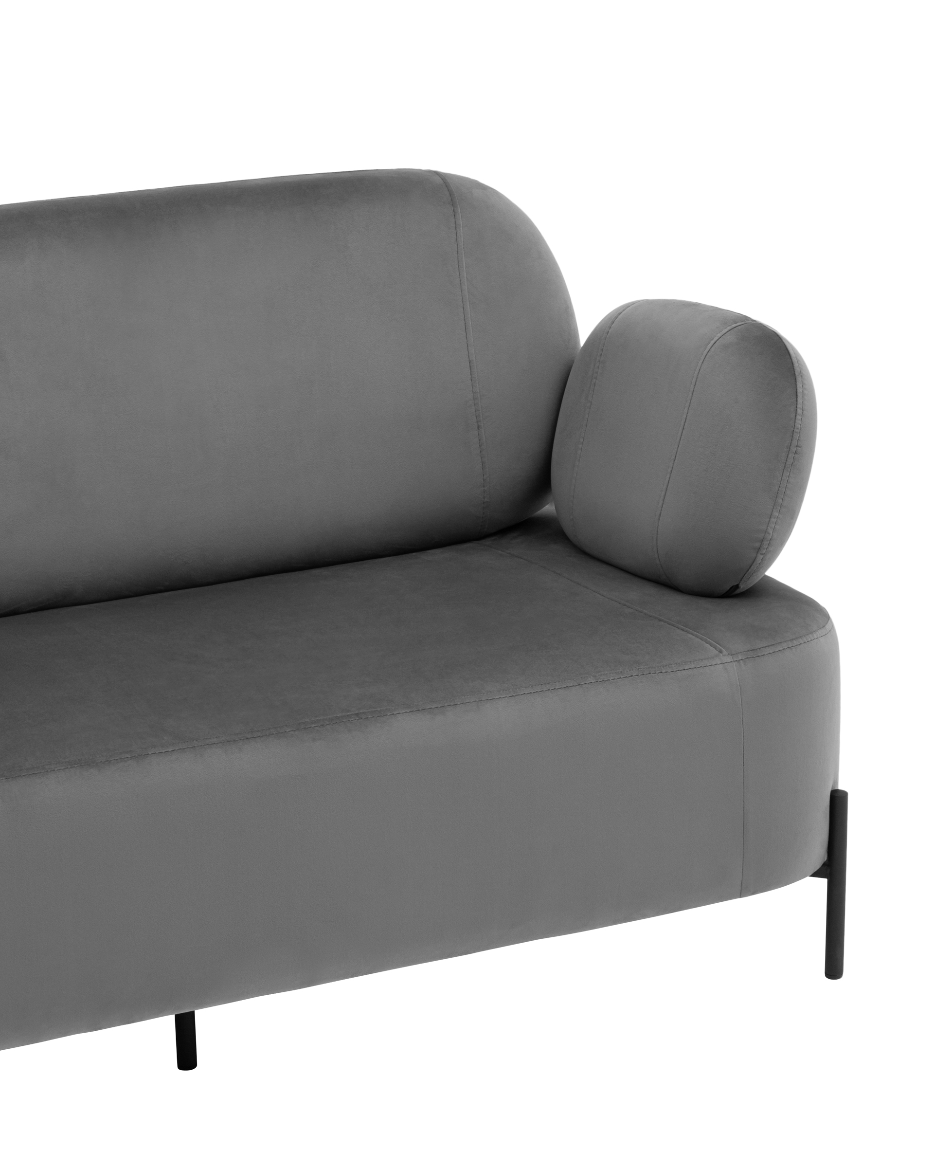 Диван Кэнди велюр серый Stool Group