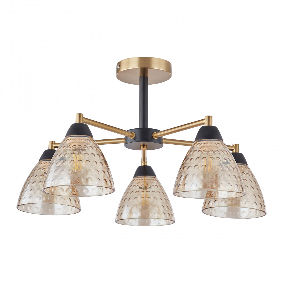 Люстра потолочная с плафонами 330754/5 BK+AB Arte Milano