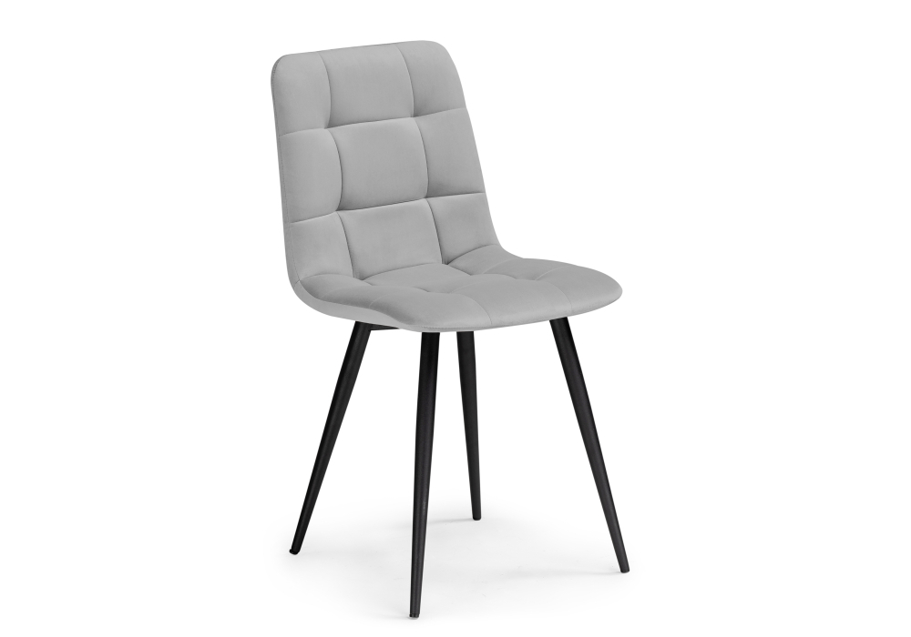 Стул Woodville Чилли светло-серый велюр / черный 502055