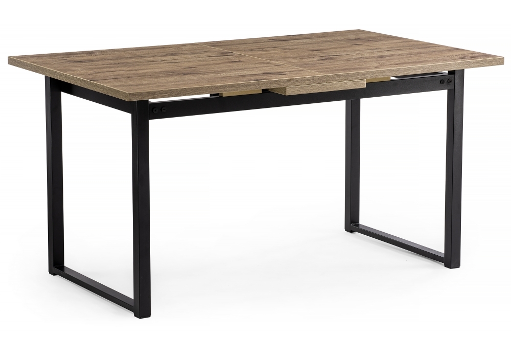 Стол деревянный Woodville Макта 140 дуб велингтон / черный матовый 453135