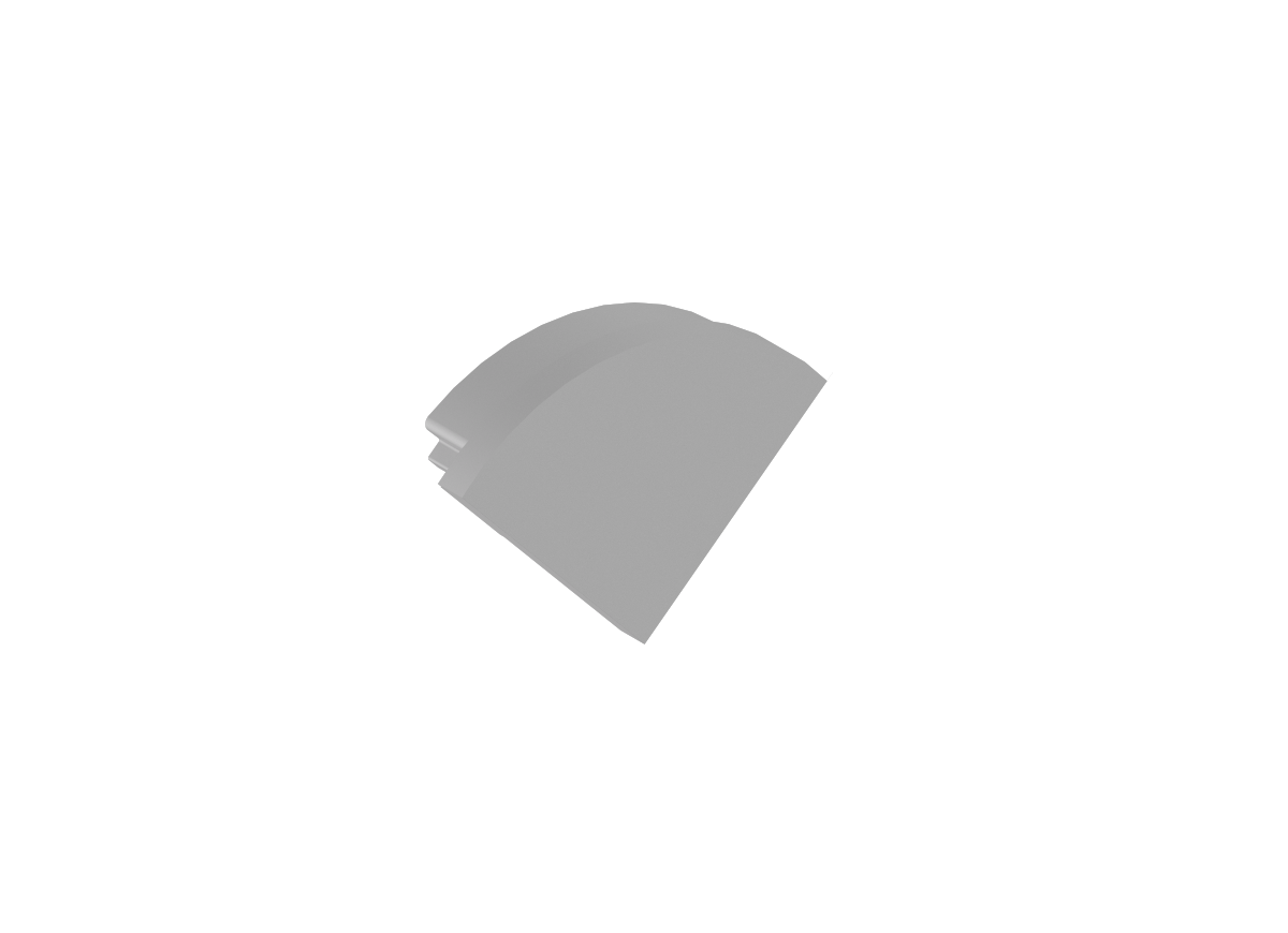 Боковая  глухая заглушка для профиля Donolux DNCAP18503Grey