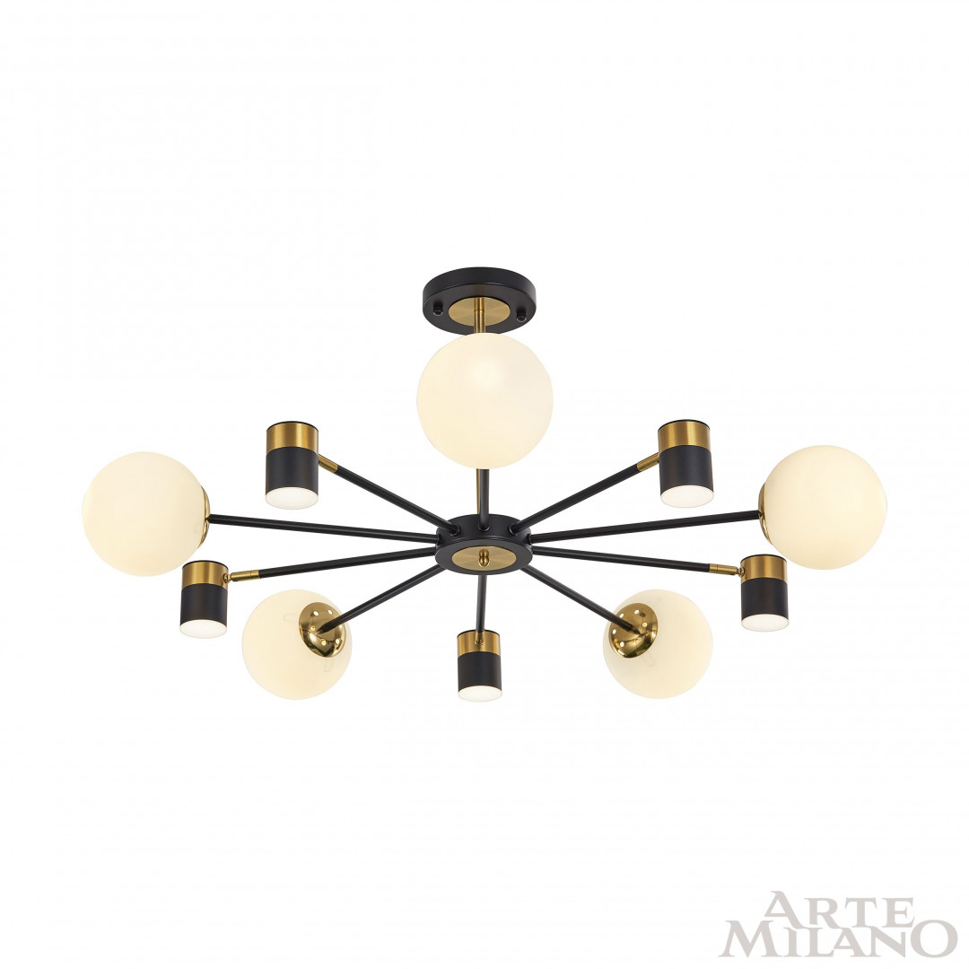 Люстра светодиодная 274802/10 BK/GD Arte Milano