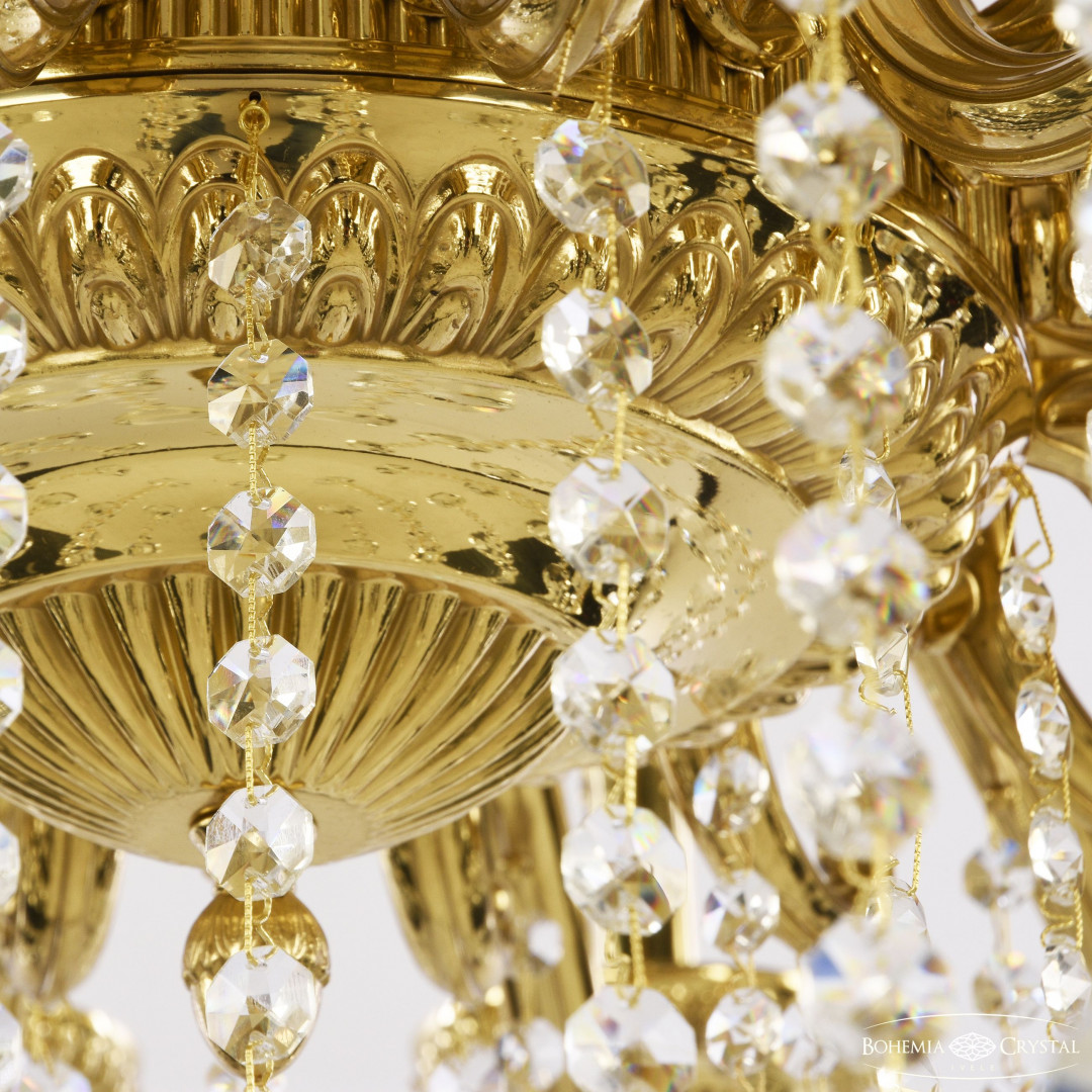 Люстра бронзовая с хрусталём 75402/16/360 B G FD2B