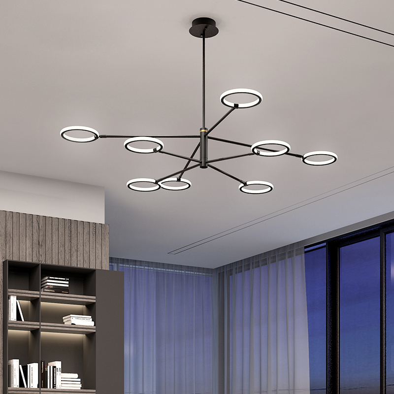 Люстра на штанге RINGLETS B White by ImperiumLoft