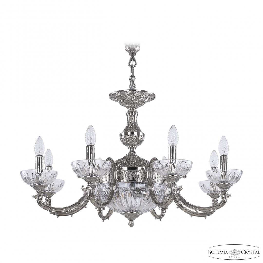 Люстра бронзовая 72209P/8/210 Ni P Clear/M-1H