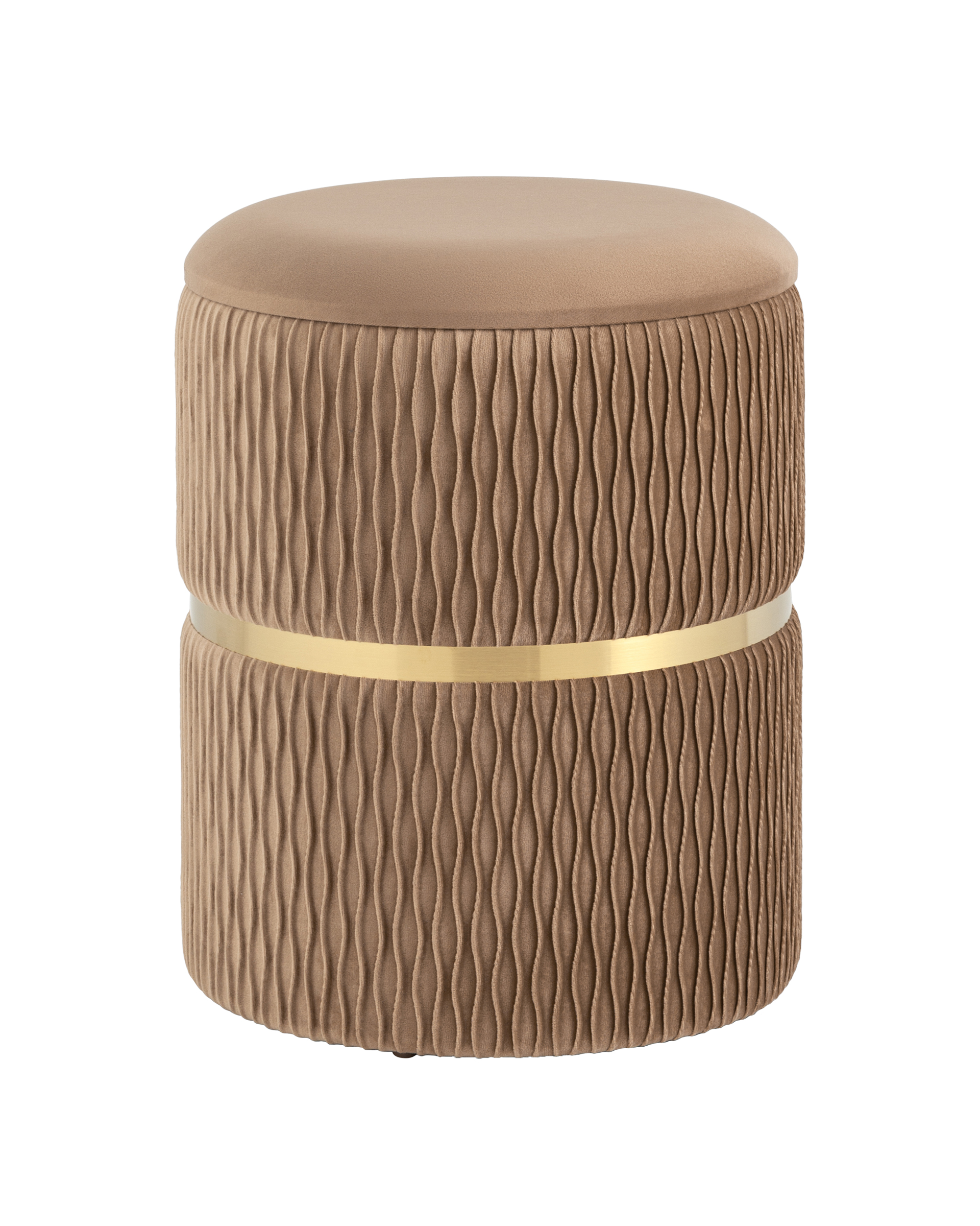 Пуф Джесси с ящиком велюр бежевый Stool Group