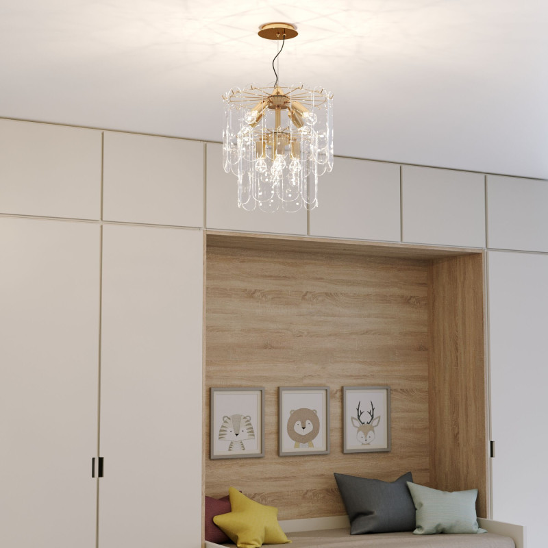 Подвесная люстра Eurosvet 60170/8 золото Smart