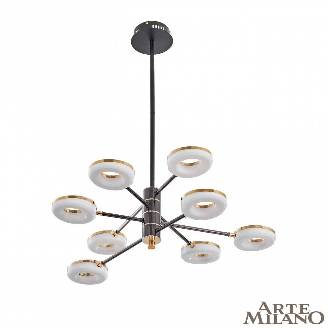 Люстра светодиодная 276699/8 BK/GD Arte Milano