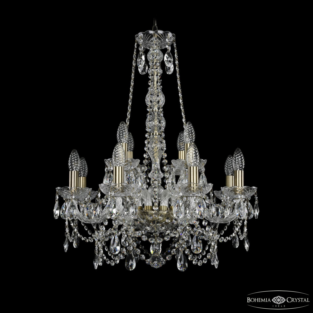 Люстра хрустальная 1411/8+4/195/h-70 Pa