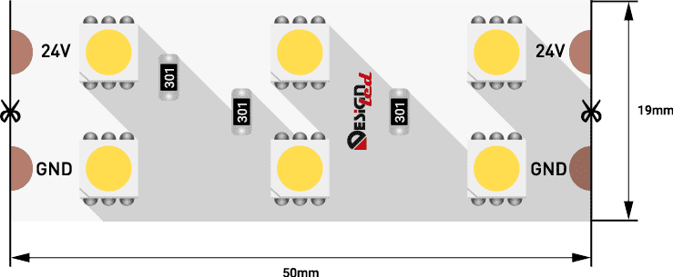 Лента светодиодная DesignLed DSG5120-24-W-33
