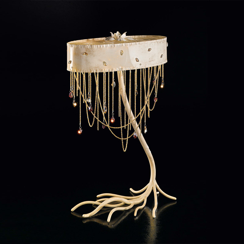 Настольная лампа IDL 443/4L avorio regale oro