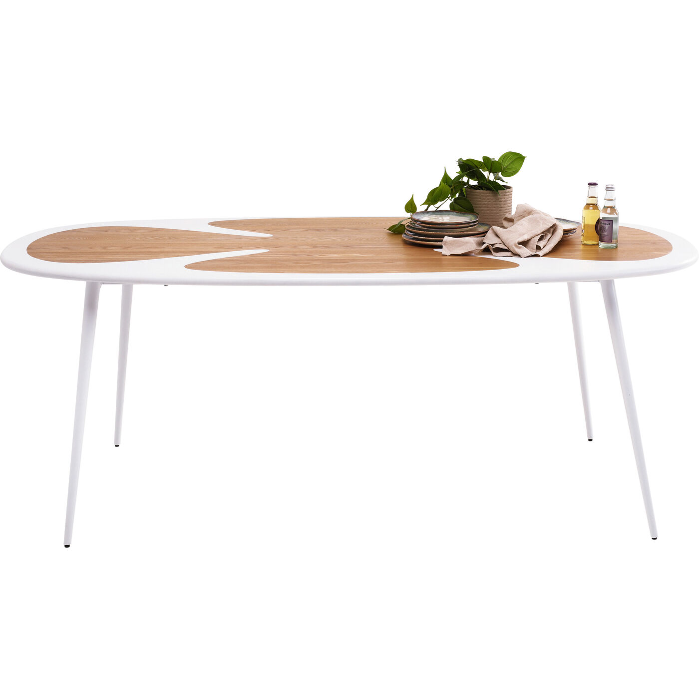 Стол KARE x Karim Rashid Petal Nature White 200x100cm KARE 70857