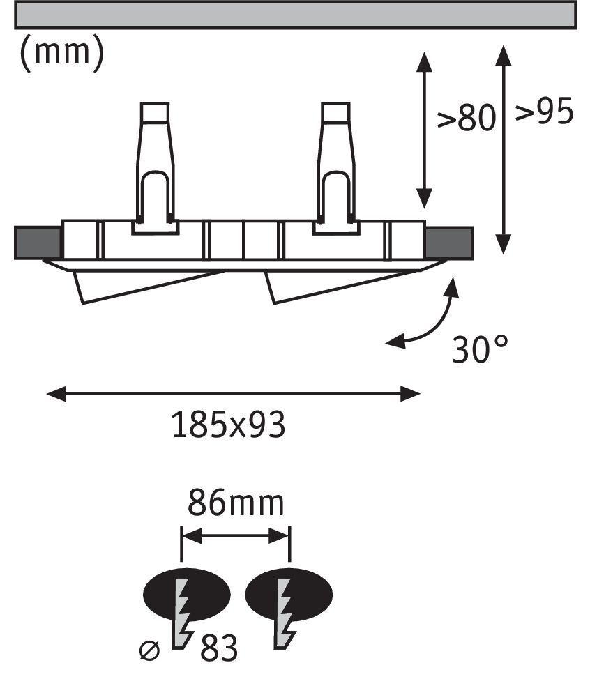 Встраиваемый светильник Paulmann 93675