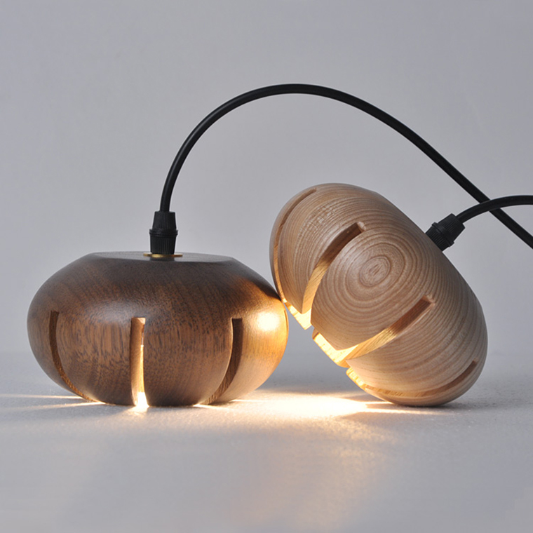 Дизайнерская люстра CAPSULES L90 Dark wood by ImperiumLoft