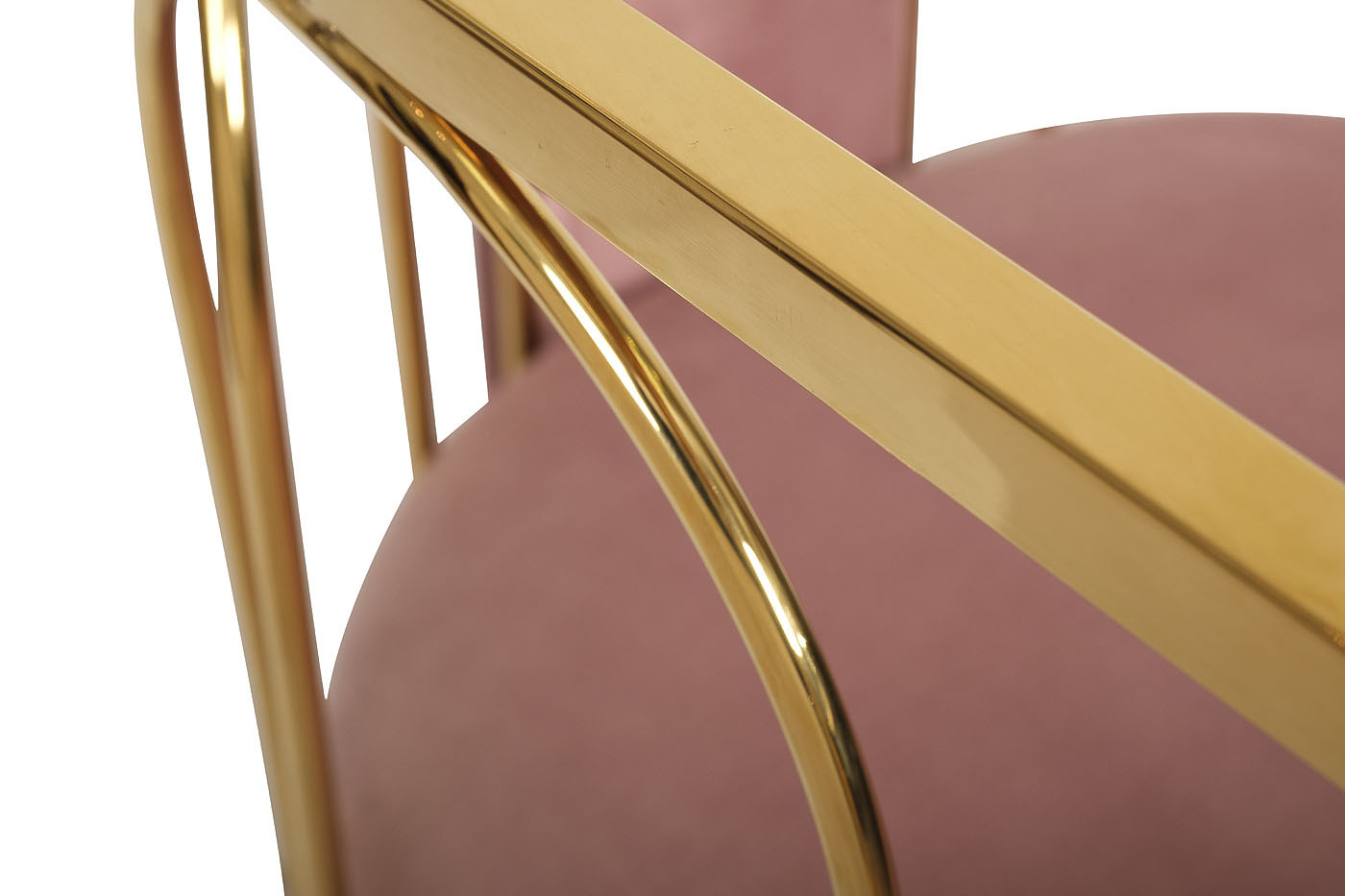 Стул велюровый розовый/золото Garda Decor GY-DC8352GOLD-PK