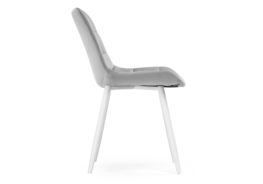 Стул Woodville Челси велюр светло-серый /  белый 502091