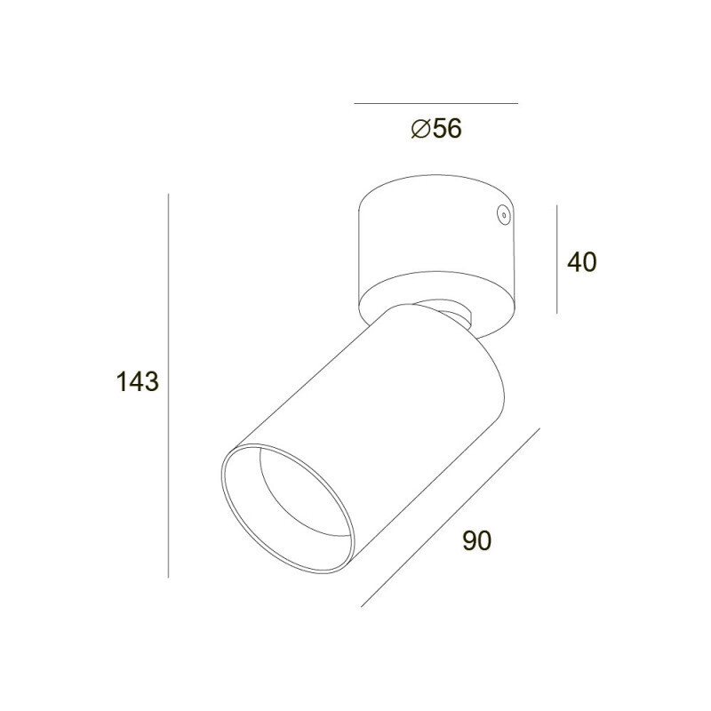 Накладной светильник Denkirs DK2029-BK