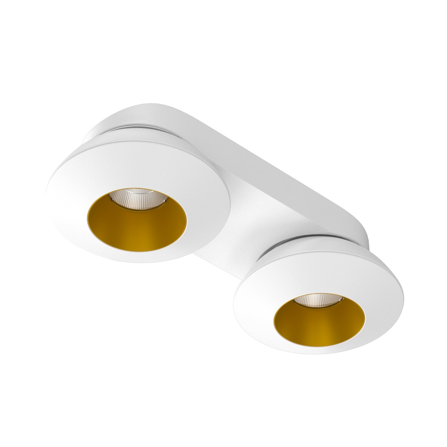 Накладной  светодиодный светильник Ledron KRIS SLIM 2 White-Gold