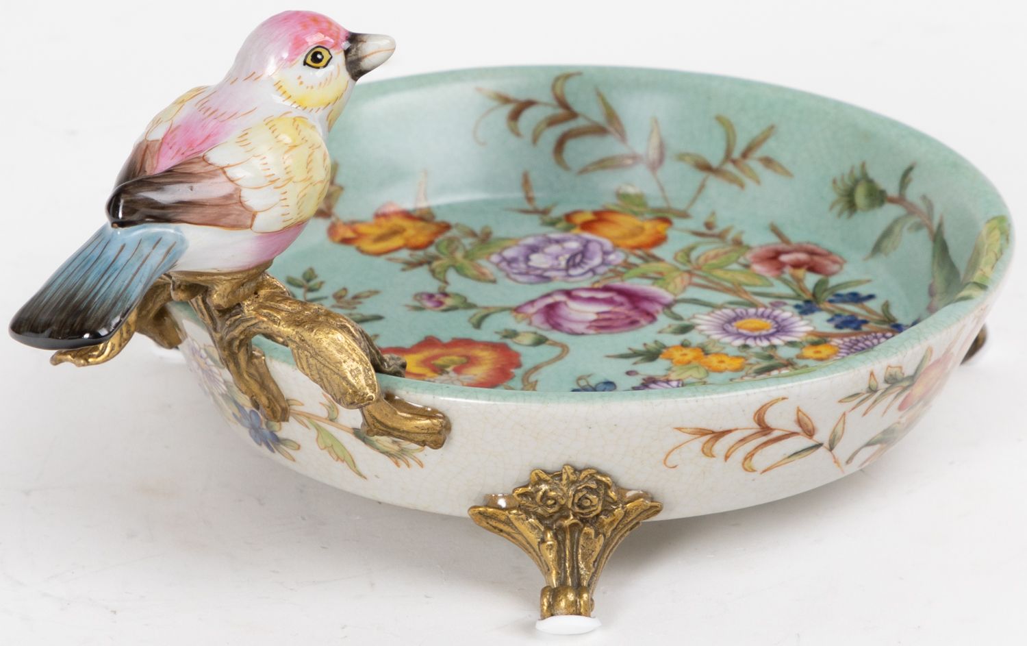 Блюдо с птичкой Glasar 31G2419/C914EHC/HLG2037