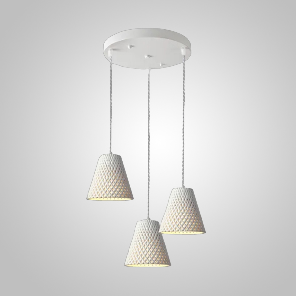 Подвесной светильник HASSA D30 White by ImperiumLoft