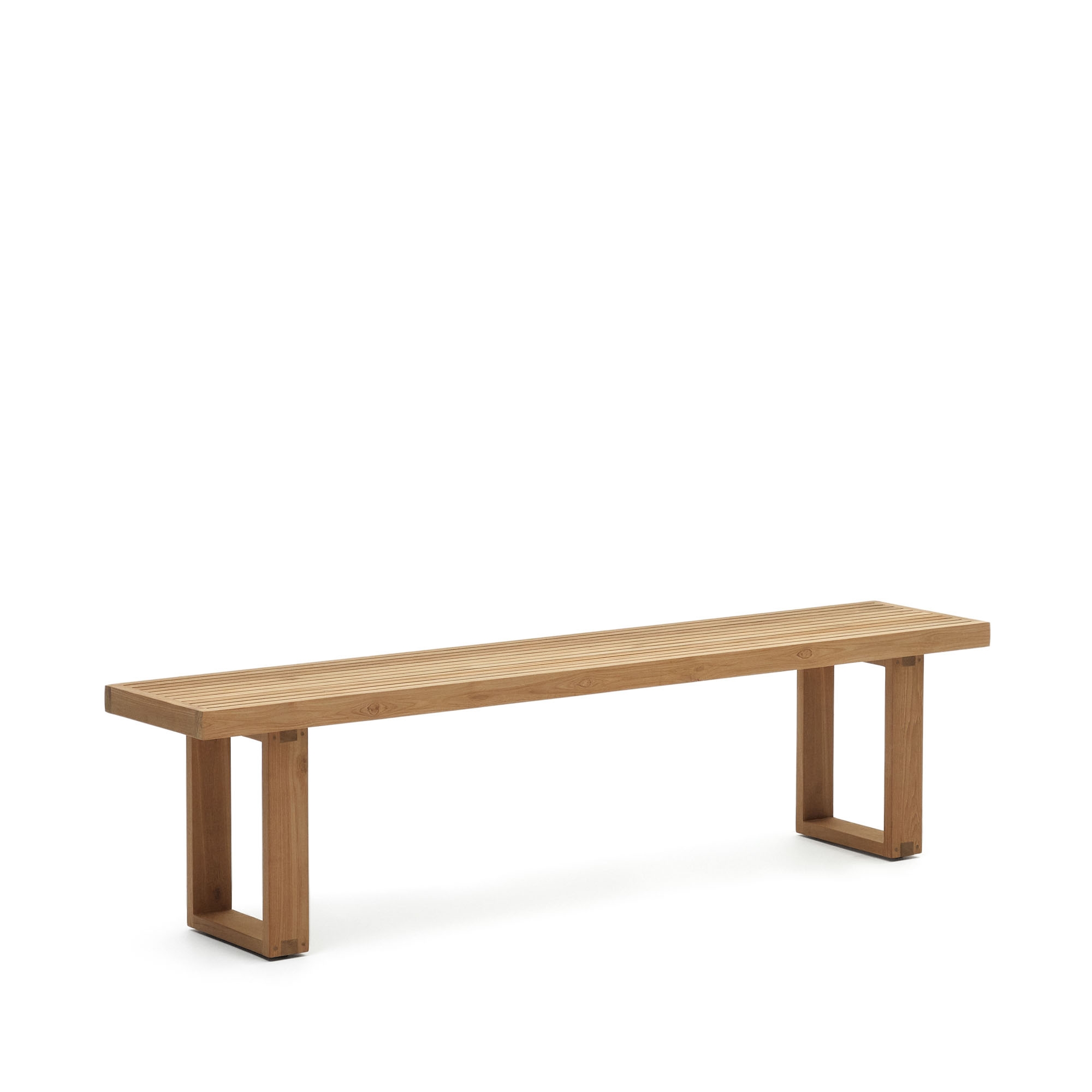 Canadell Уличная скамейка из 100% переработанного тикового дерева 210 см La Forma (ex Julia Grup)