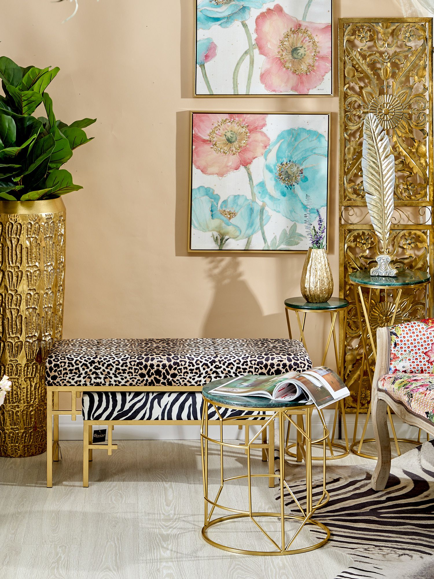 Банкетка Glasar 49-340M