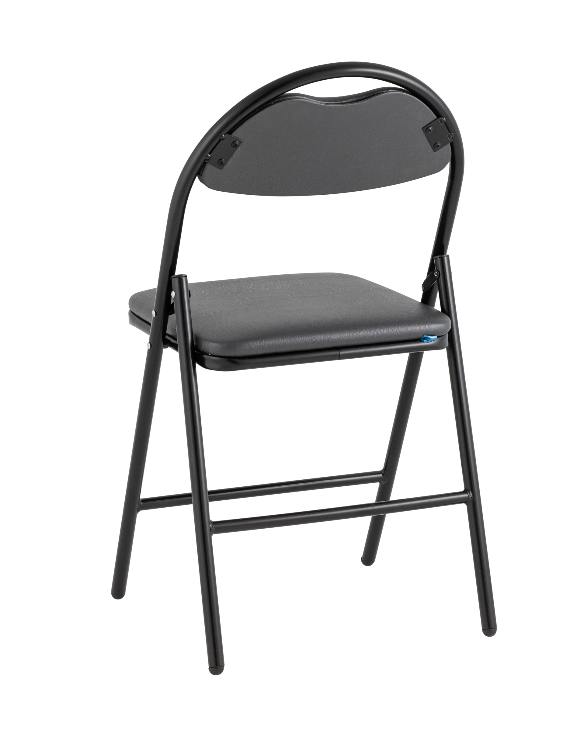 Стул складной Hagen экокожа серый каркас черный Stool Group