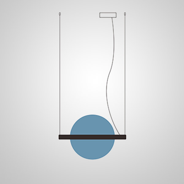 Подвесной светильник LIBERTY L50 Blue by ImperiumLoft