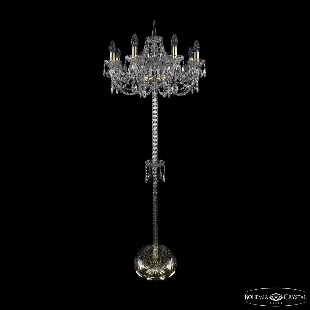 Торшер хрустальный 1406T2/8/195-160 G