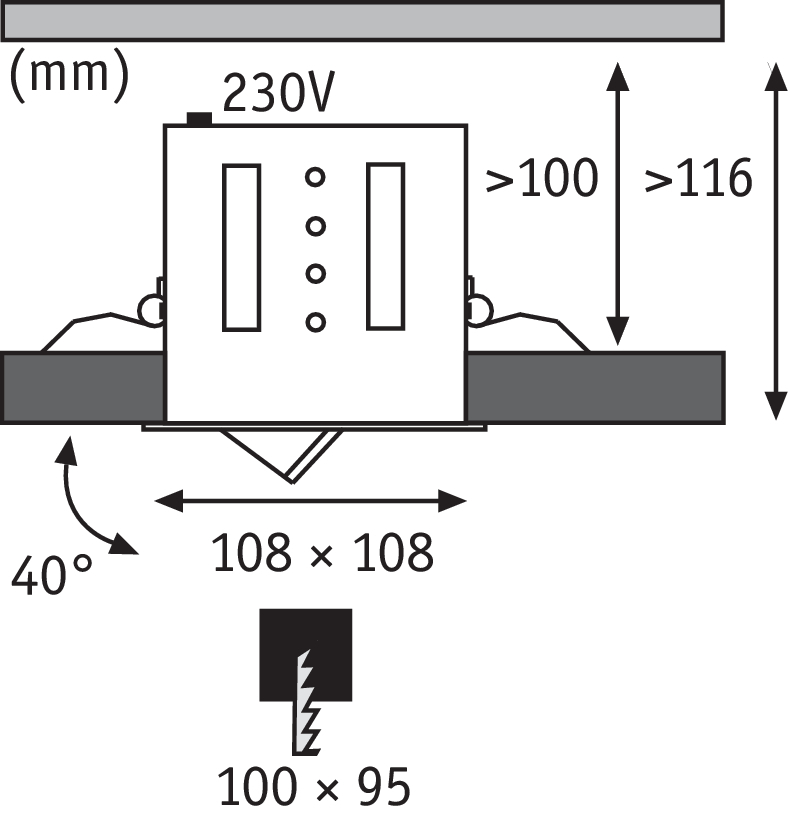 Встраиваемый светильник Paulmann 92905