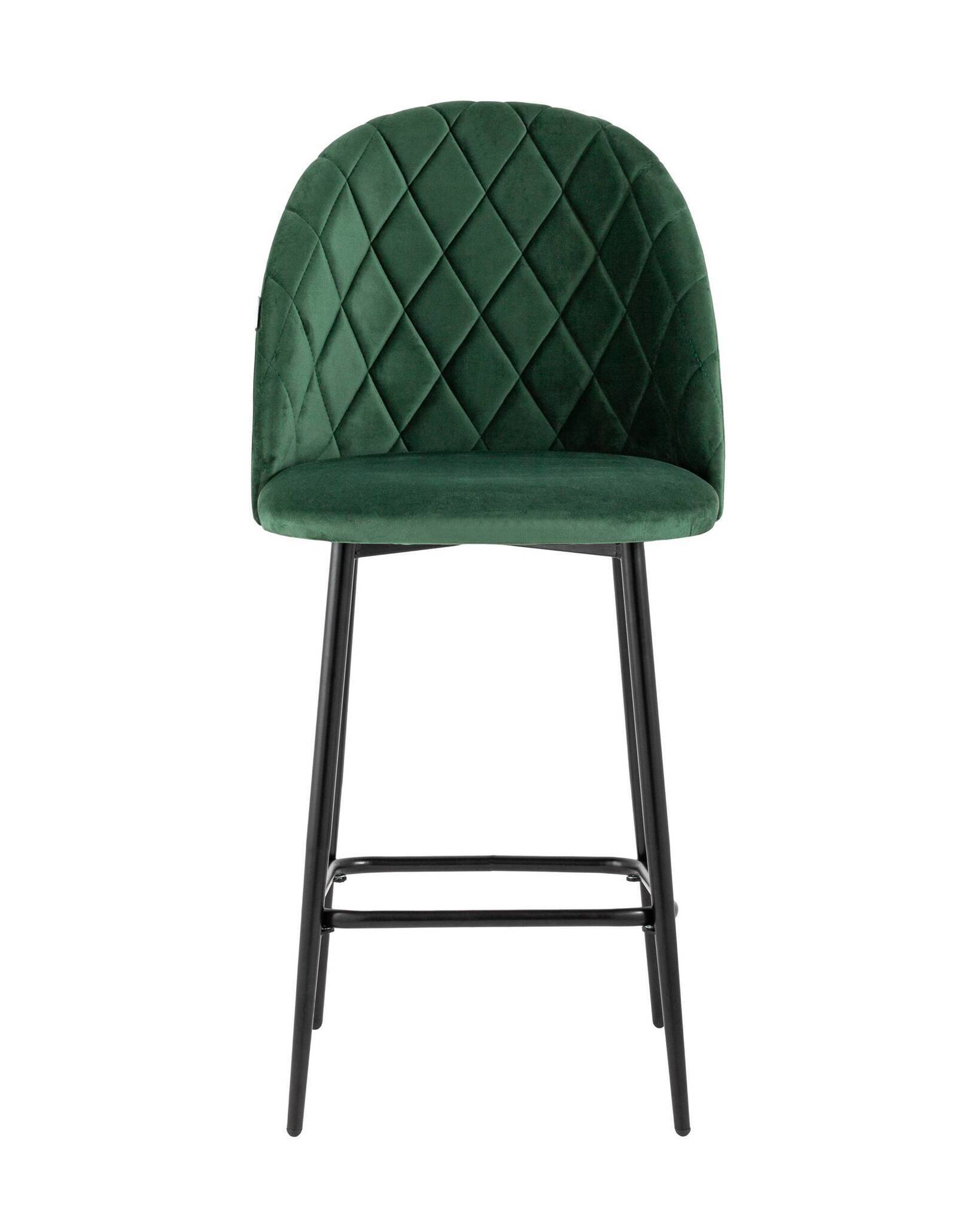 Стул полубарный Марсель велюр зеленый Stool Group