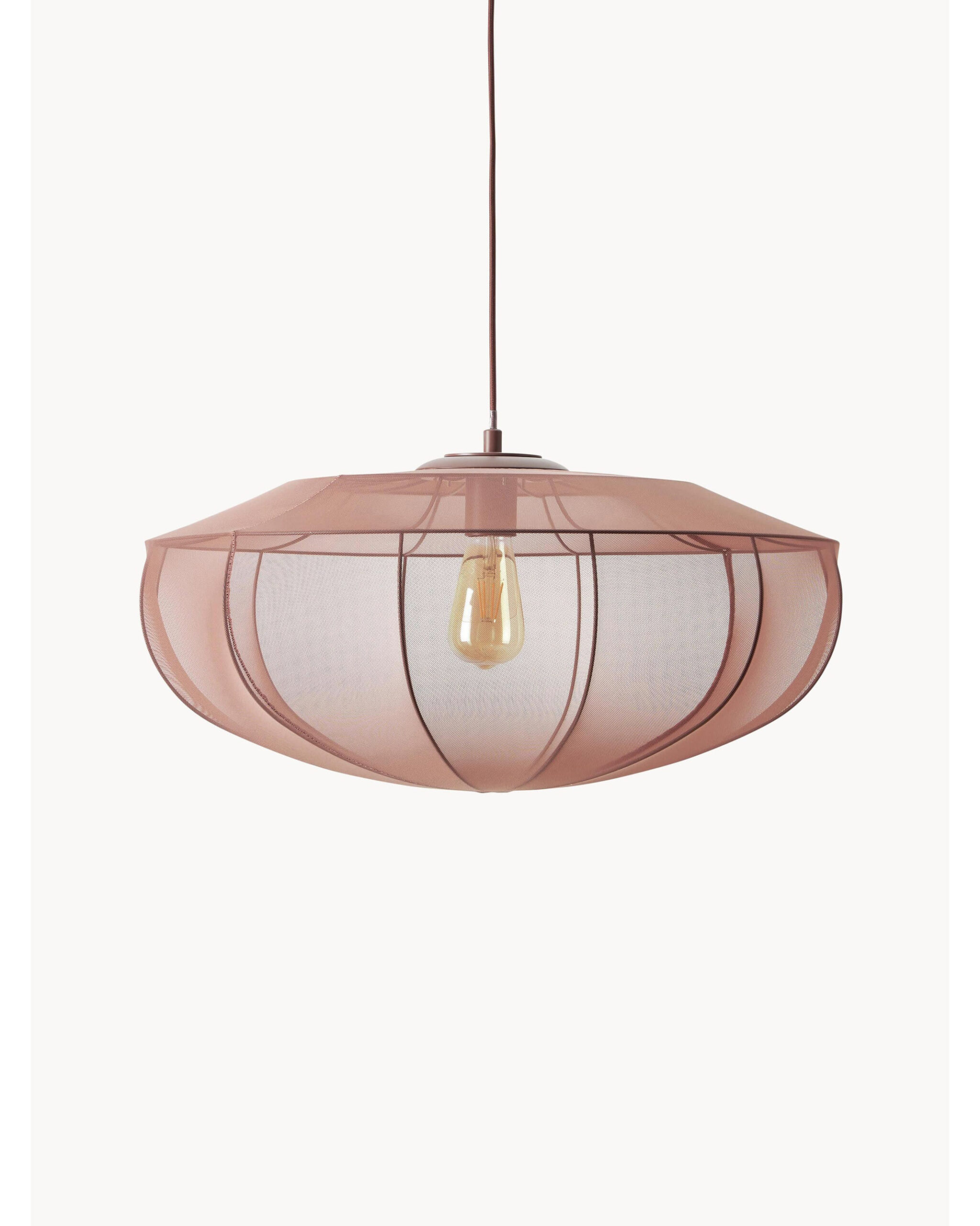 Пудрово-розовый подвесной светильник Бьорн Louvre Home 21008-1DB