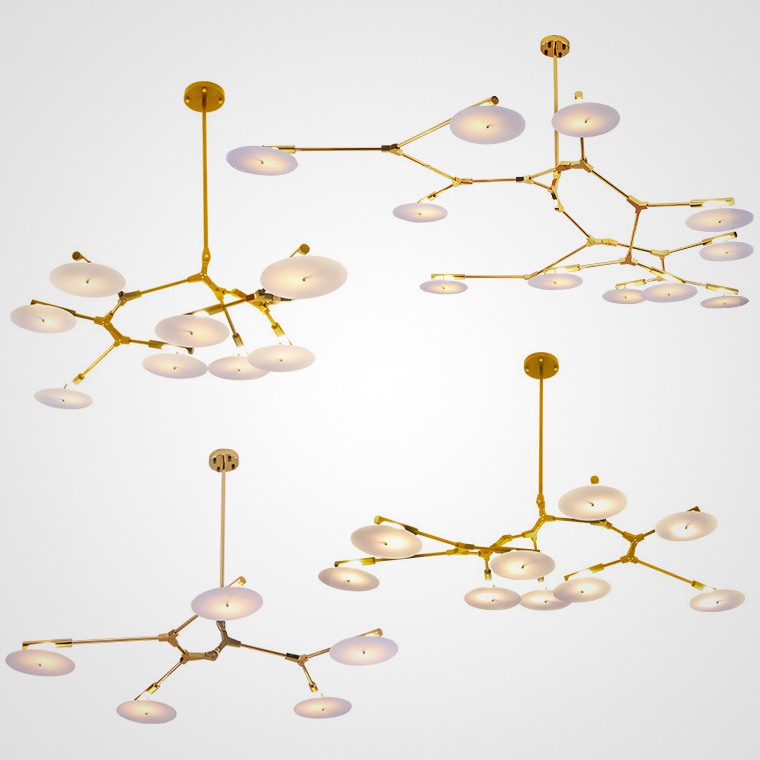 Подвесная люстра DISCS D254 Black by ImperiumLoft