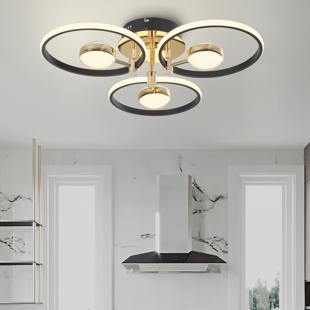 Светильник светодиодный 276140/3+3 BK/GD Arte Milano